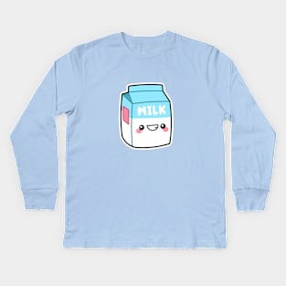 Cute Milk Kids Long Sleeve T-Shirt